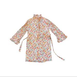 Tory Burch Floral Print Girls Long Sleeve Dress Size XS